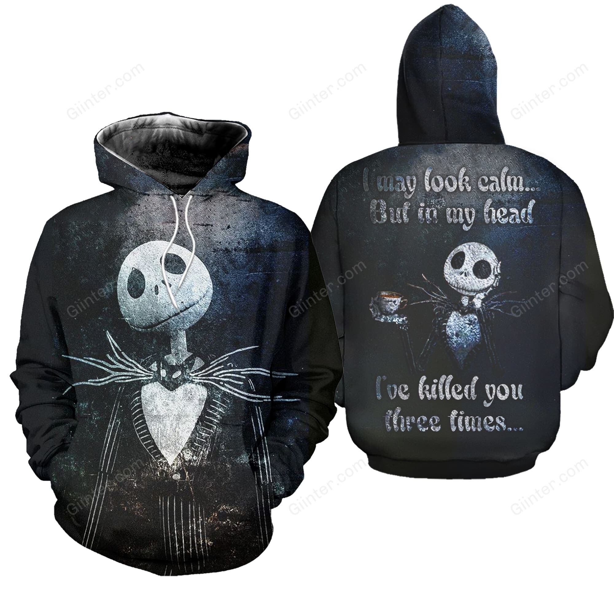 Jack Skellington Combo Hoodie & Legging 626