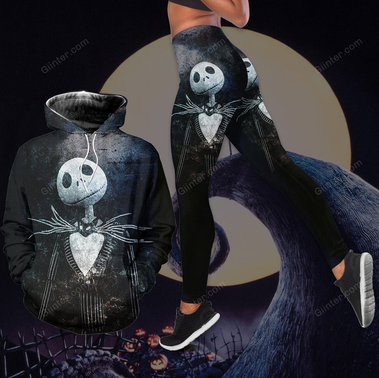 Jack Skellington Combo Hoodie & Legging 626