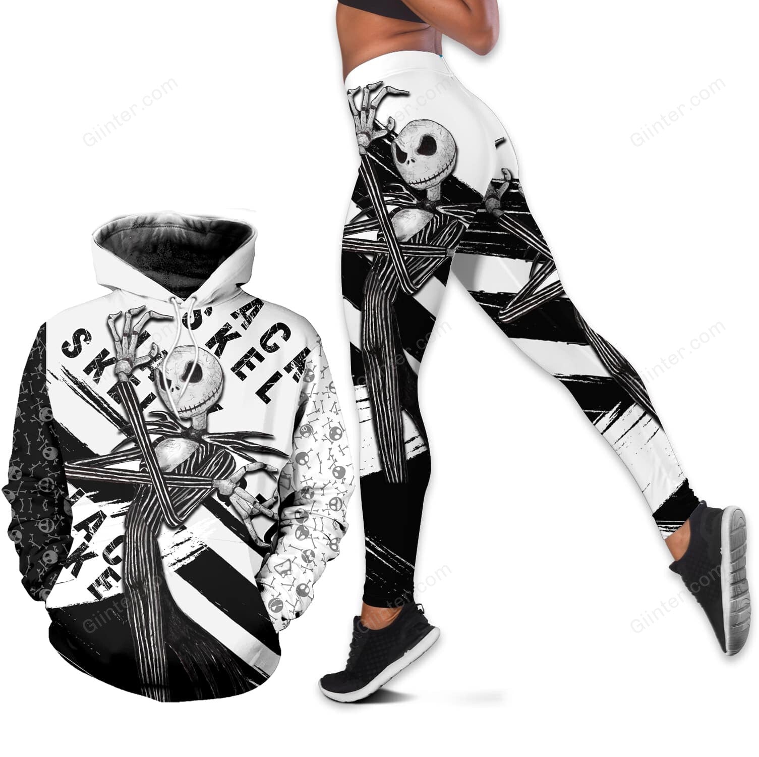Jack Skellington Combo Hoodie & Legging 675