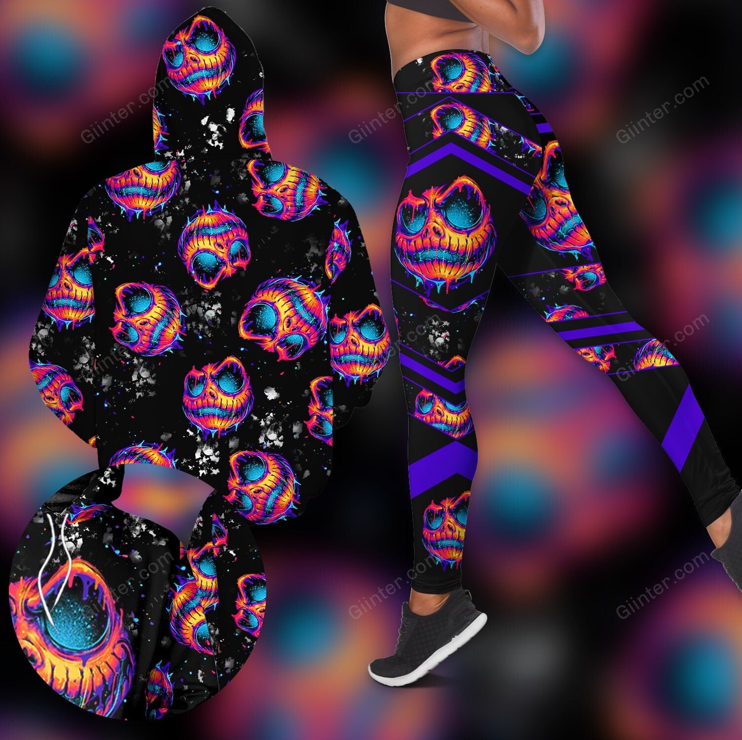 Jack Skellington Combo Hoodie & Legging GINNBC86458