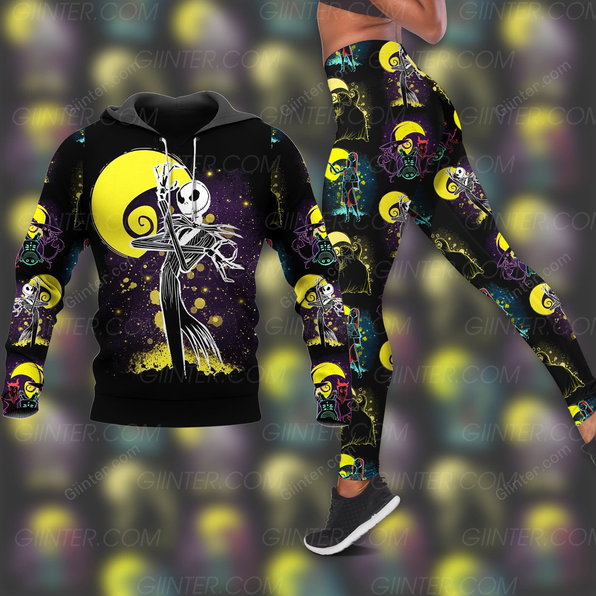 Jack Skellington Combo Hoodie & Legging GINNBC91215