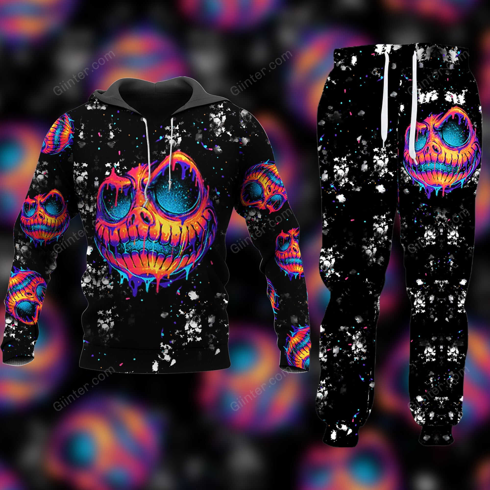 Jack Skellington Combo Hoodie & Sweatpants GINNBC86458