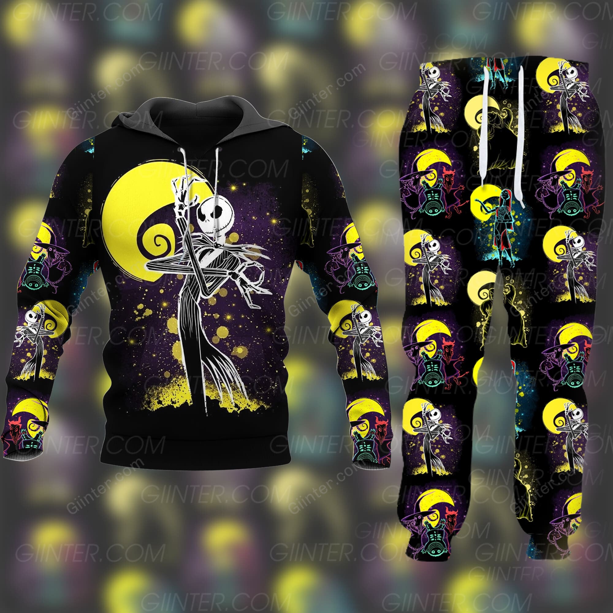 Jack Skellington Combo Hoodie & Sweatpants GINNBC91215