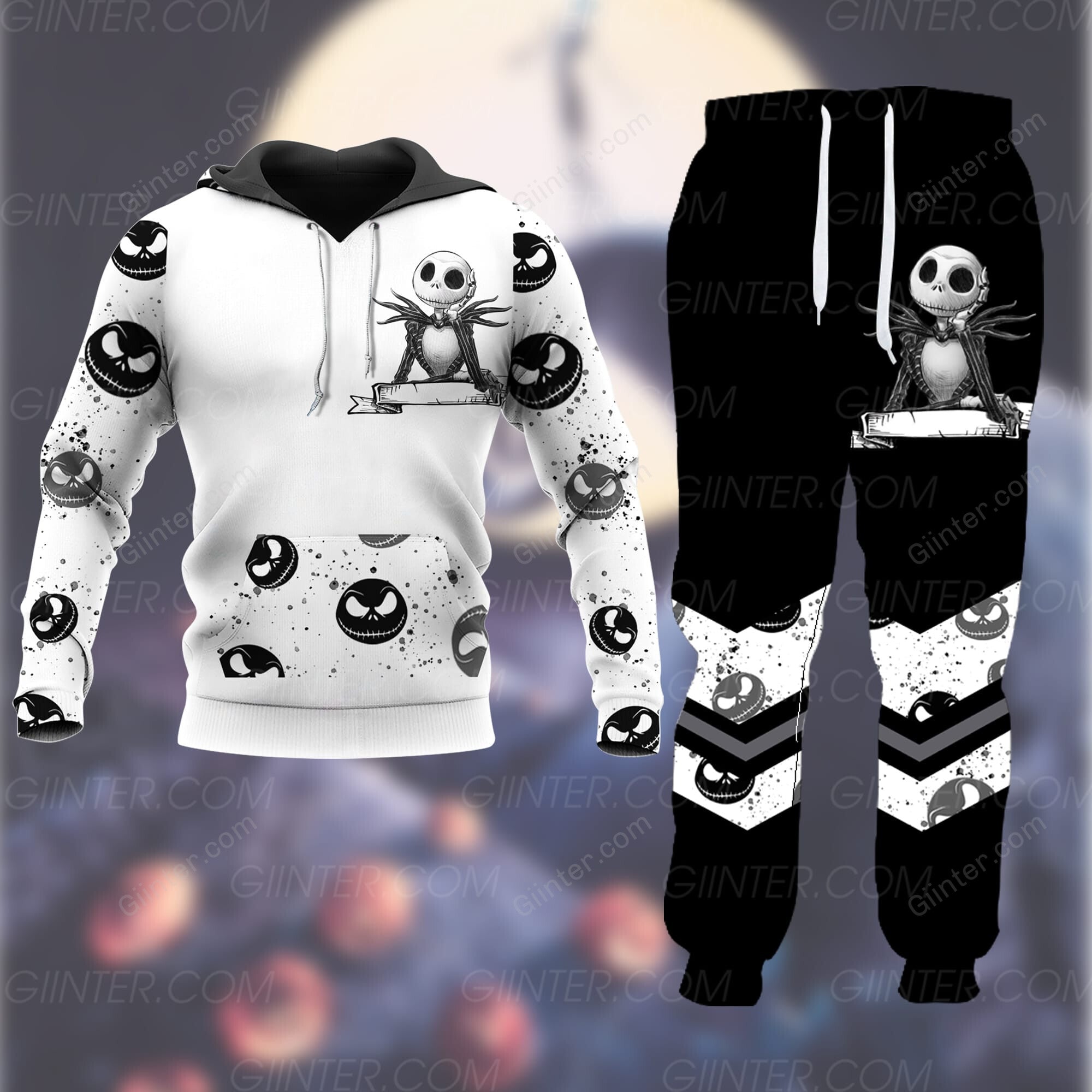 Jack Skellington Combo Hoodie & Sweatpants GINNBC94164