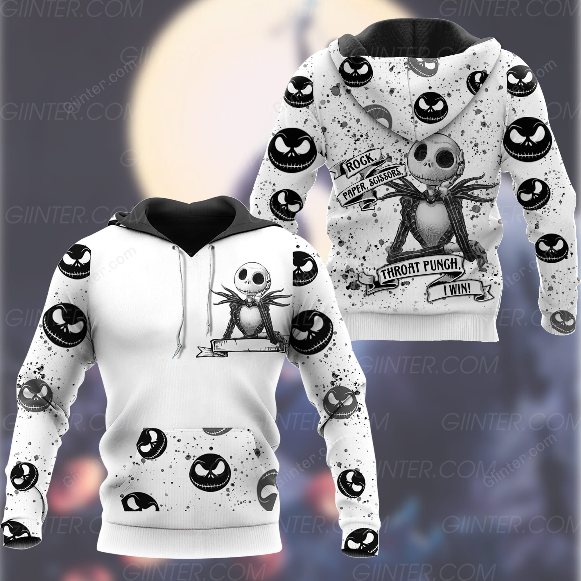 Jack Skellington Combo Hoodie & Sweatpants GINNBC94164