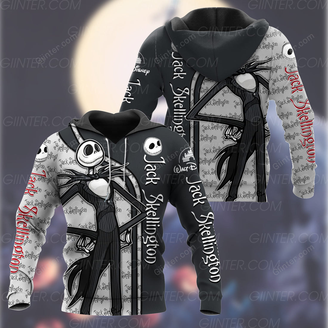 Jack Skellington Combo Hoodie & Sweatpants GINNBC94562