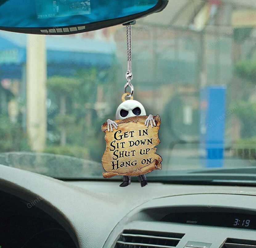 Jack Skellington Get In Sit Down Car Hanging Ornament GINNBC71425