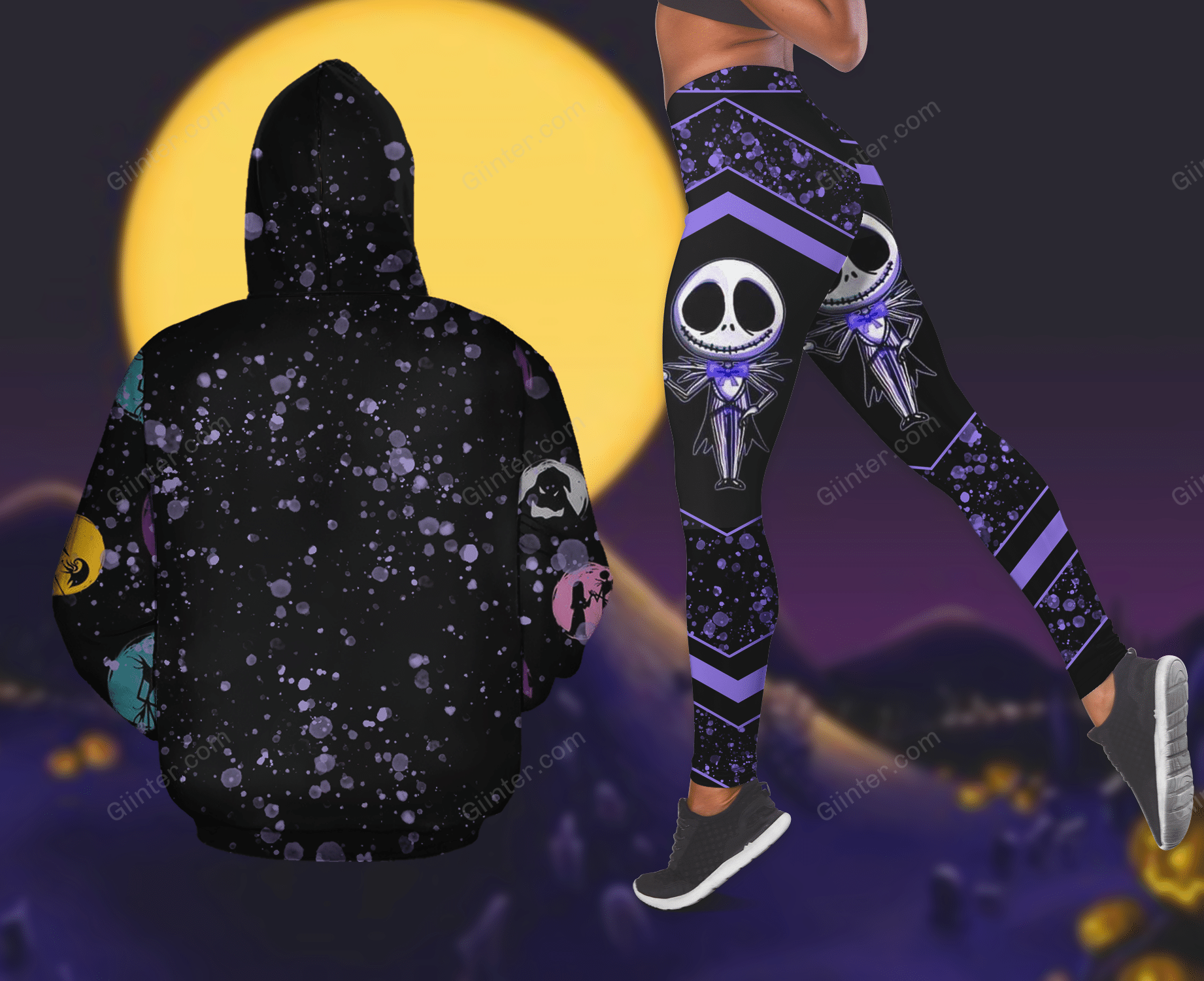 Jack Skellington Girl Combo Hoodie & Legging GINNBC102634