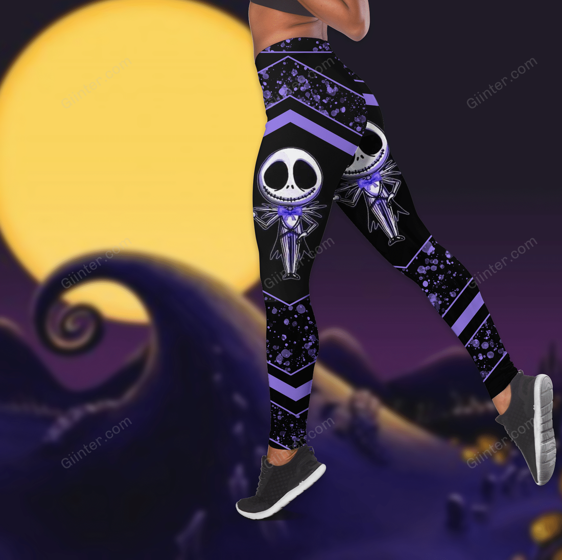 Jack Skellington Girl Women Tank Top & Legging GINNBC102634