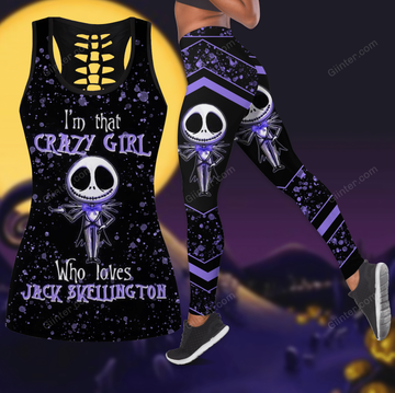 Jack Skellington Girl Women Tank Top & Legging GINNBC102634