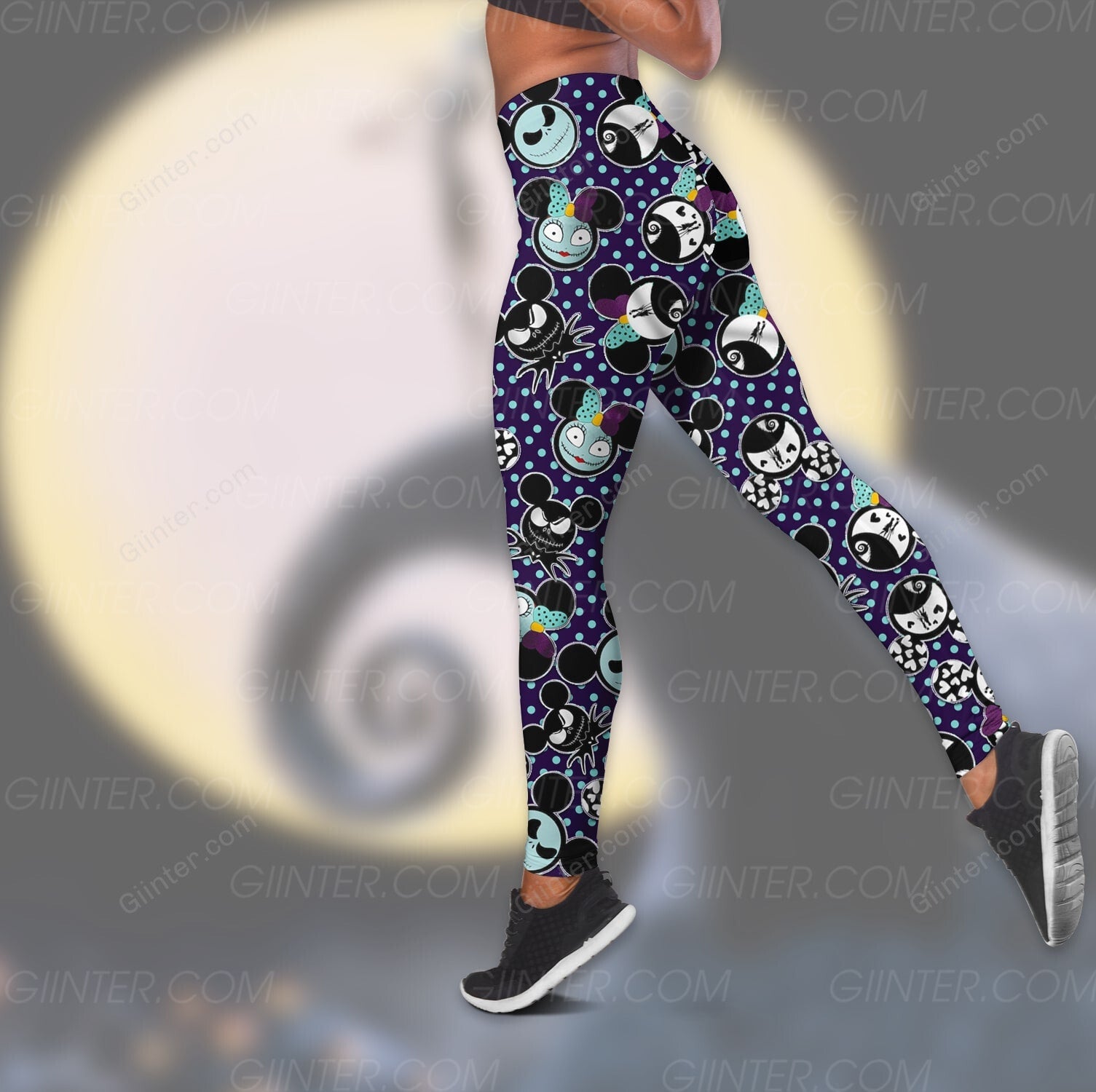 Jack Skellington Girl Women Tank Top & Legging GINNBC907112