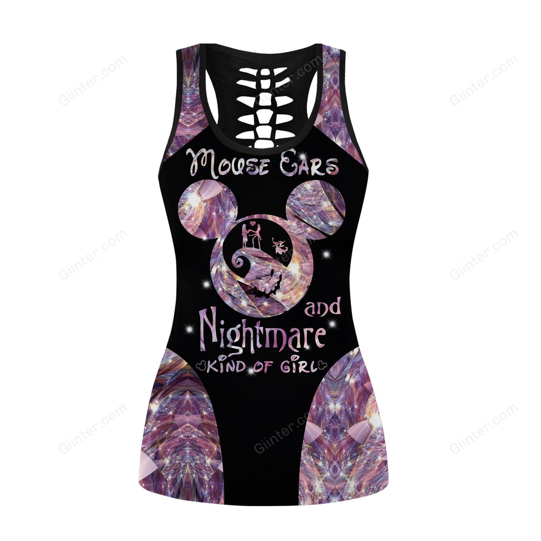 Jack Skellington Girl Women Tank Top & Leggings 657