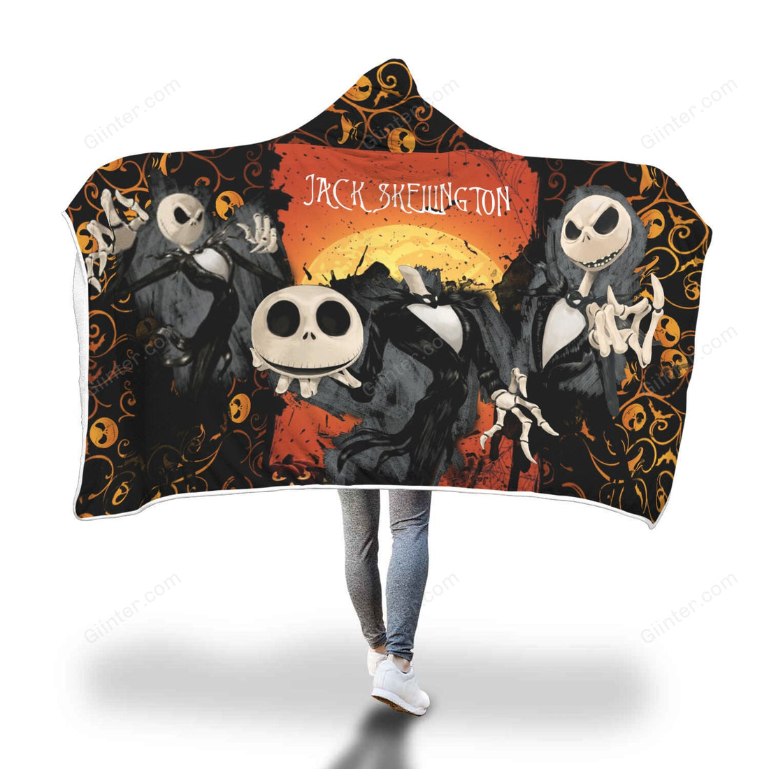 Jack Skellington Hooded Blanket 235