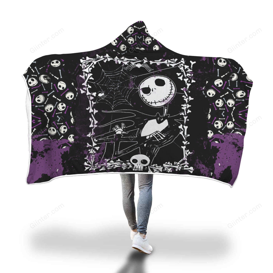 Jack Skellington Hooded Blanket 237
