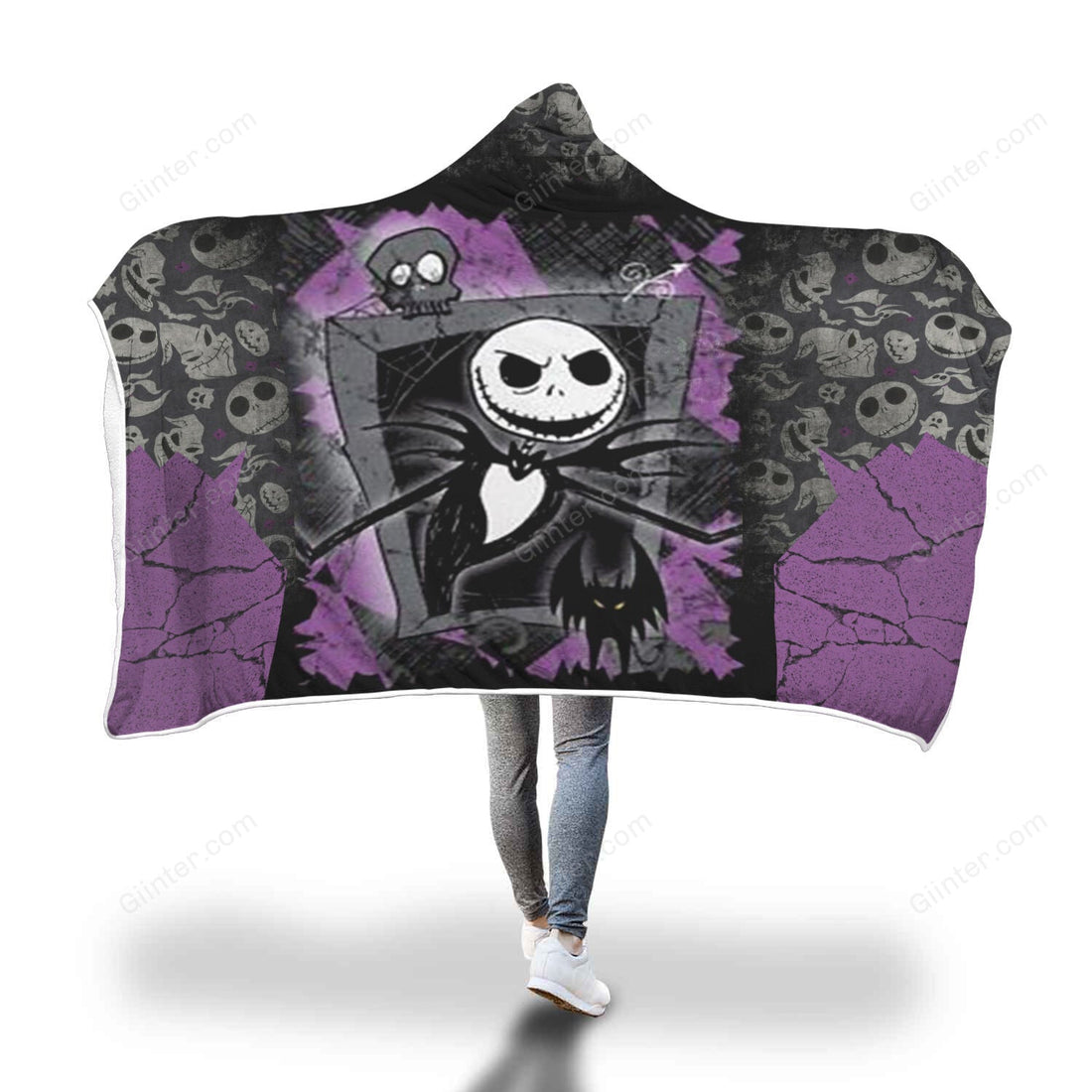 Jack Skellington Hooded Blanket 238