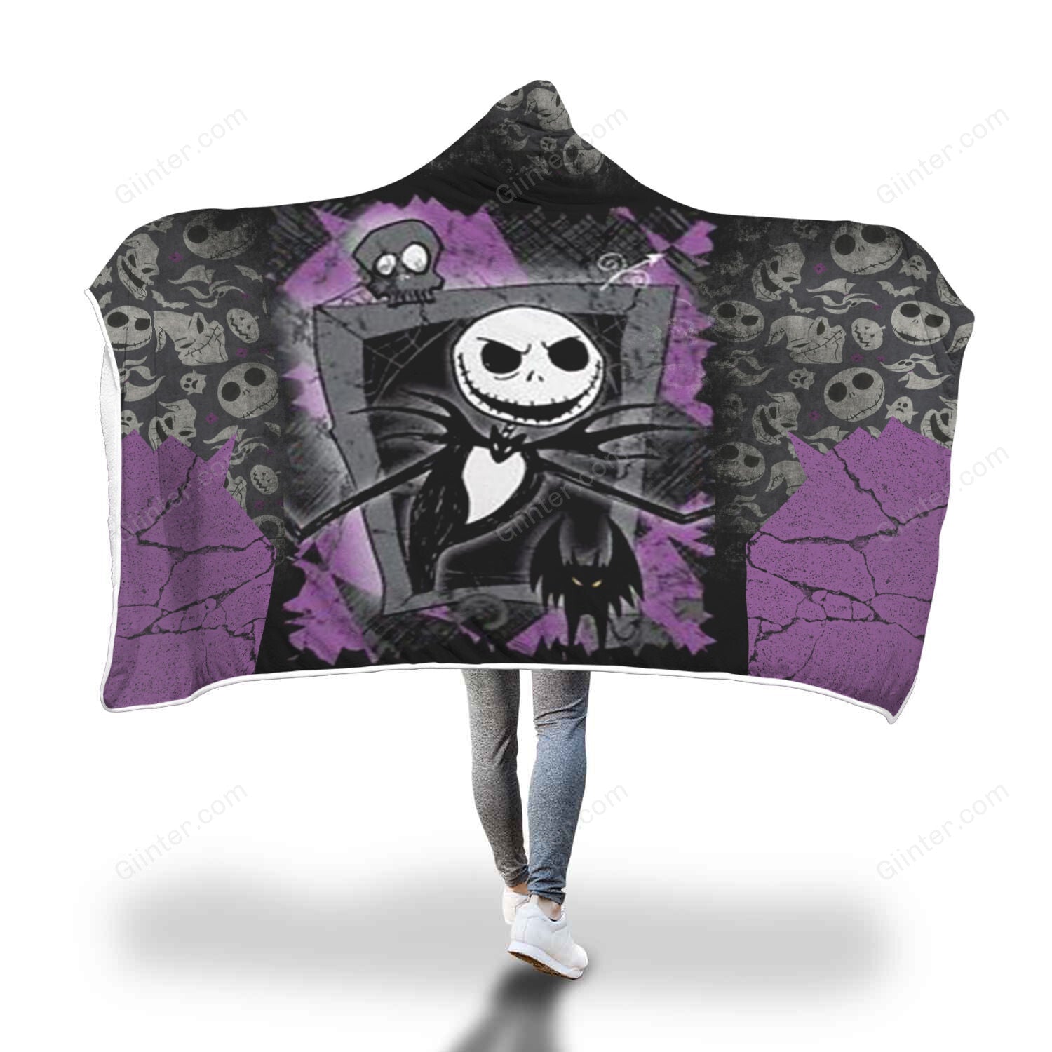 Jack Skellington Hooded Blanket 238