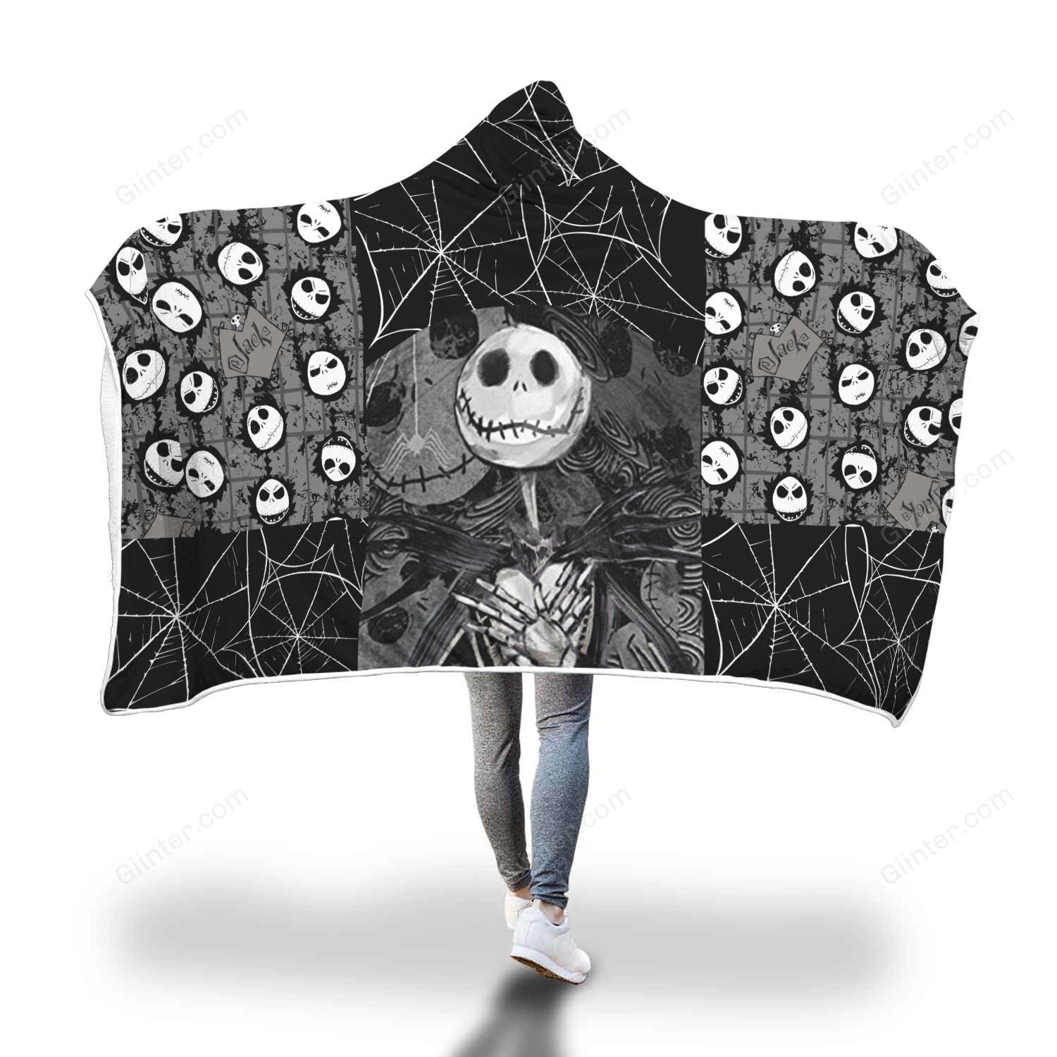 Jack Skellington Hooded Blanket 239