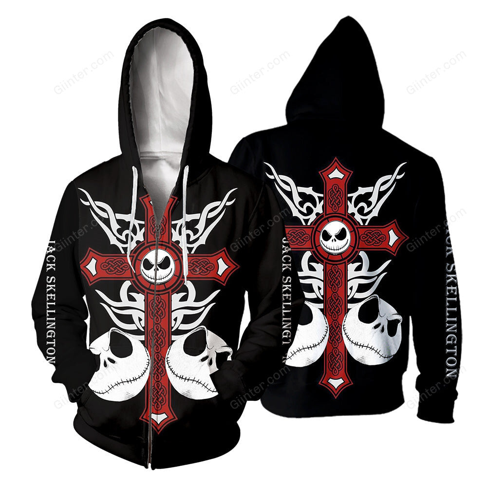 Jack Skellington Hoodie 3D All Over Printed Shirts For Men And Women 466