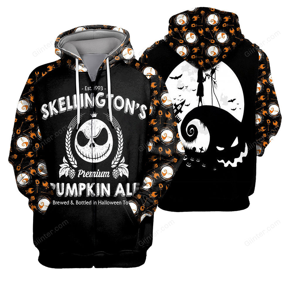 Jack Skellington Hoodie 3D All Over Printed Shirts For Men And Women 477