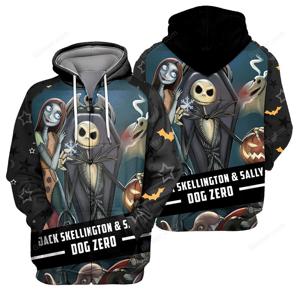 Jack Skellington Hoodie 3D All Over Printed Shirts For Men And Women 481