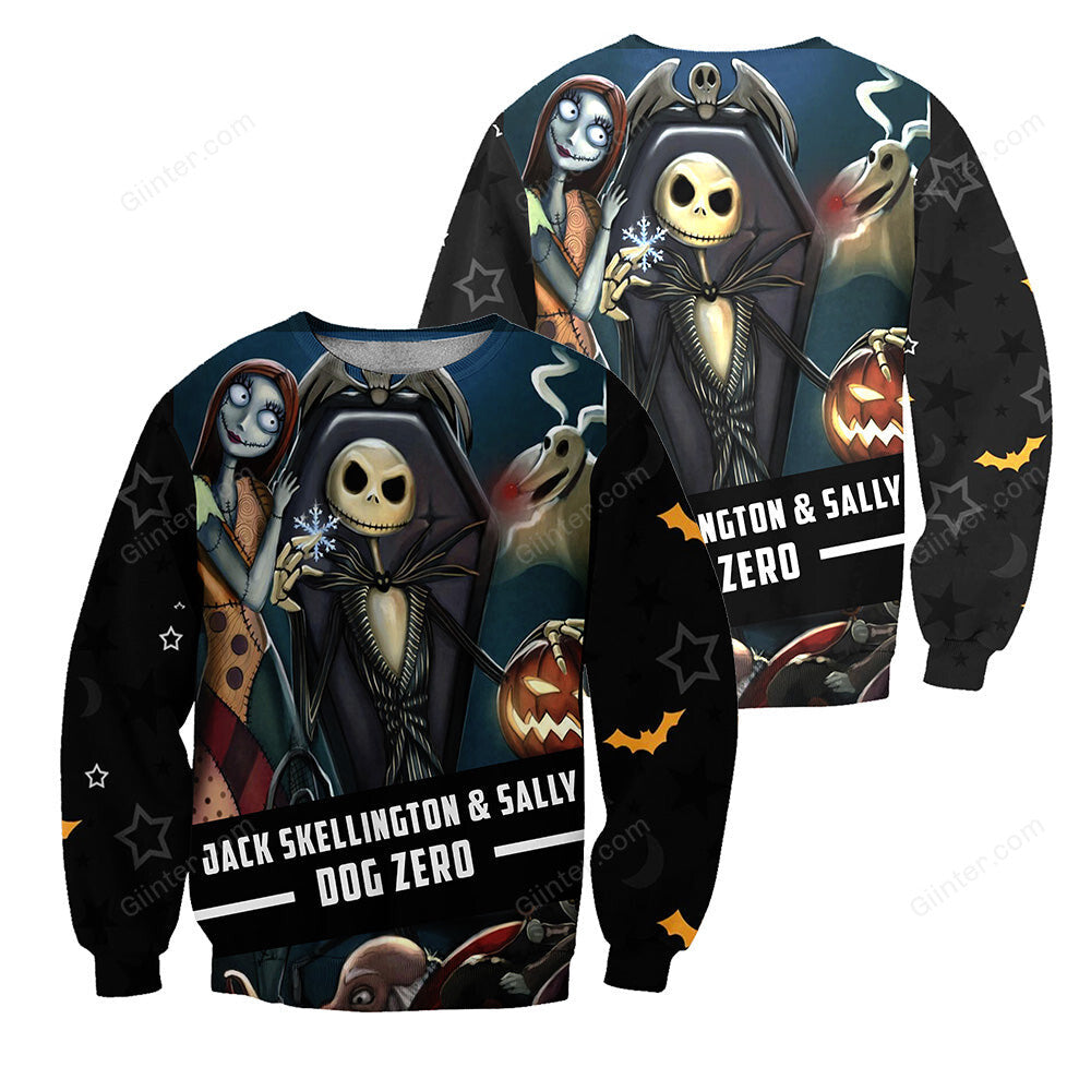 Jack Skellington Hoodie 3D All Over Printed Shirts For Men And Women 481