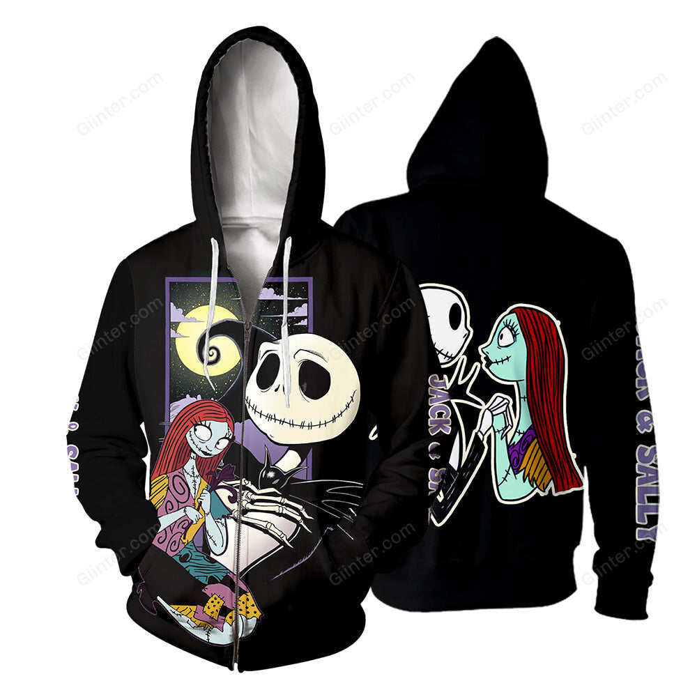 Jack Skellington Hoodie 3D All Over Printed Shirts For Men And Women 485
