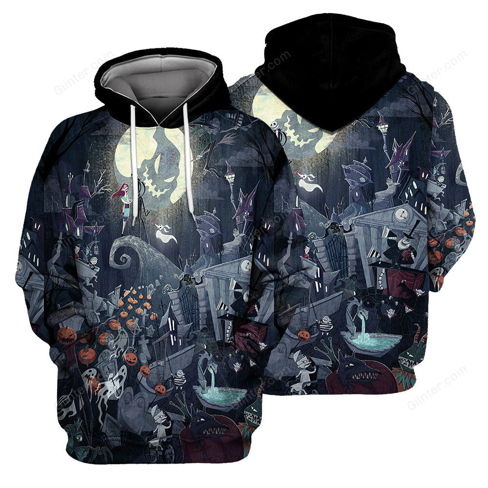 Jack Skellington Hoodie 3D All Over Printed Shirts For Men And Women 486