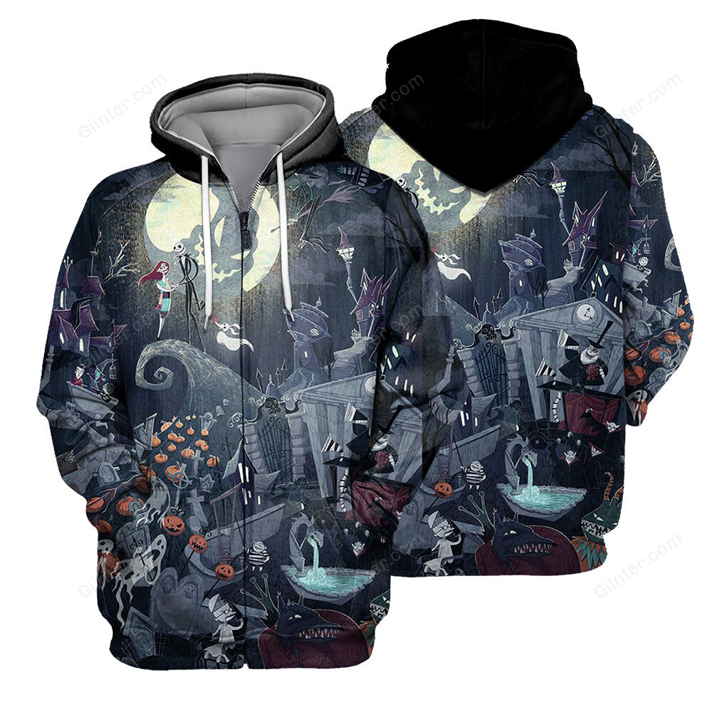 Jack Skellington Hoodie 3D All Over Printed Shirts For Men And Women 486