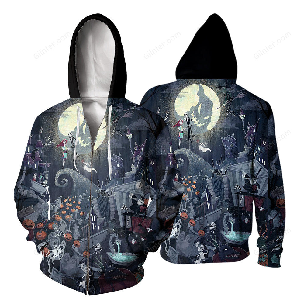Jack Skellington Hoodie 3D All Over Printed Shirts For Men And Women 486