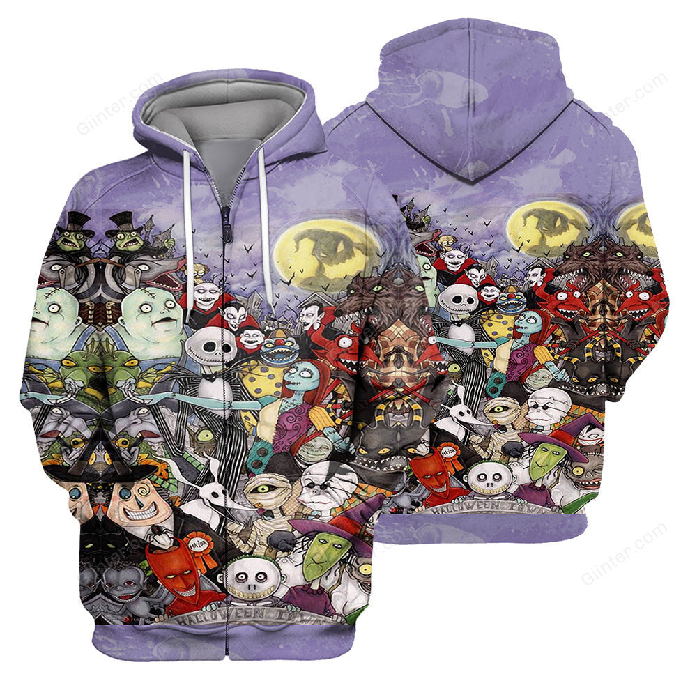 Jack Skellington Hoodie 3D All Over Printed Shirts For Men And Women 487