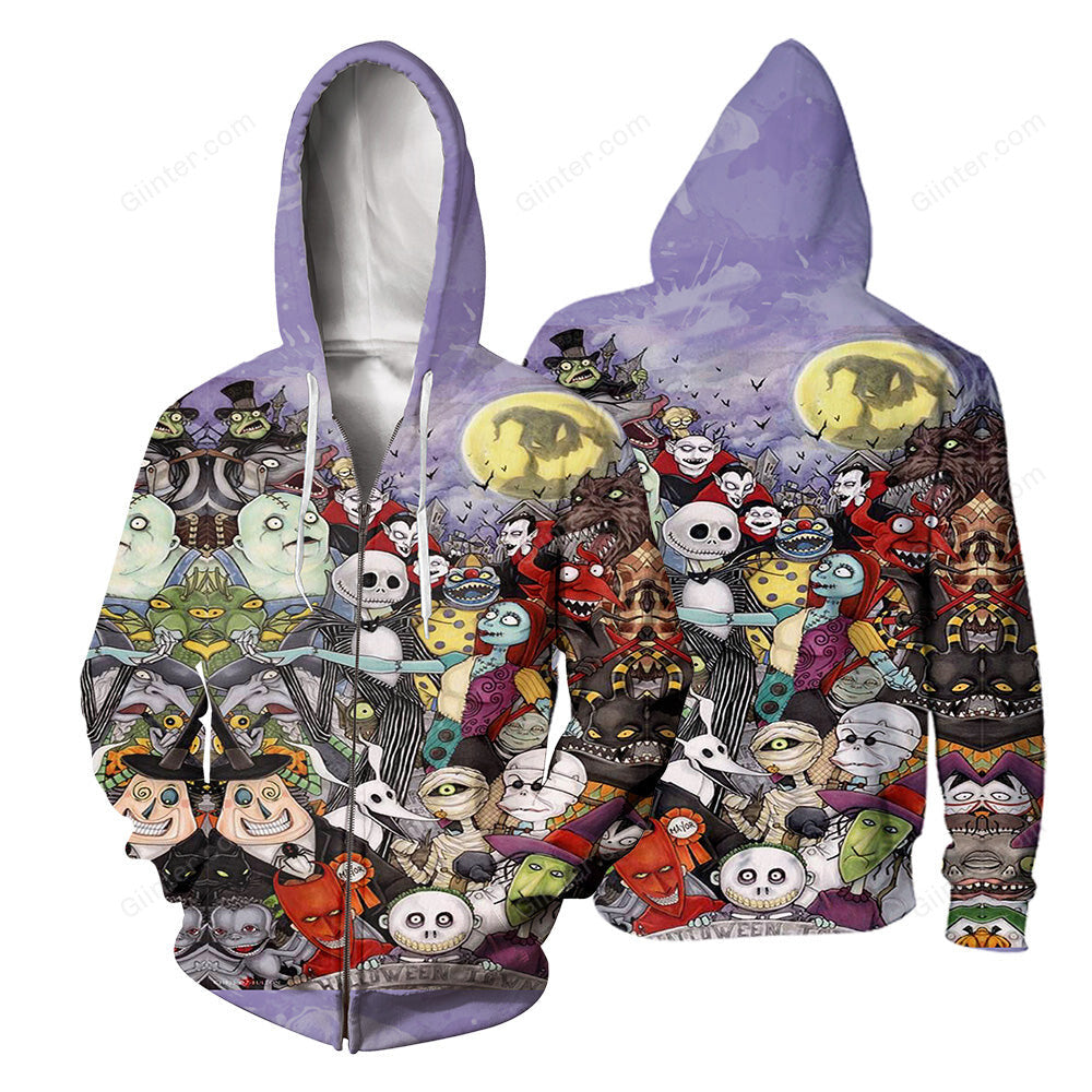 Jack Skellington Hoodie 3D All Over Printed Shirts For Men And Women 487