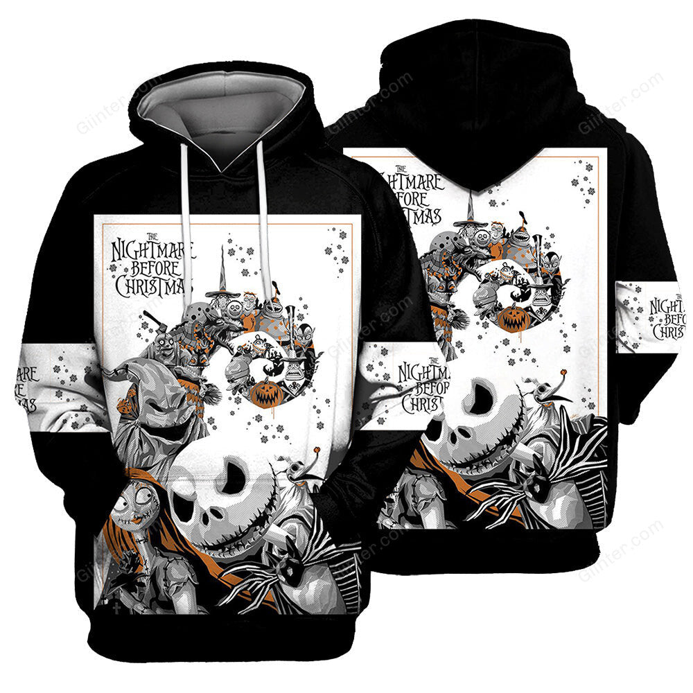 Jack Skellington Hoodie 3D All Over Printed Shirts For Men And Women 489