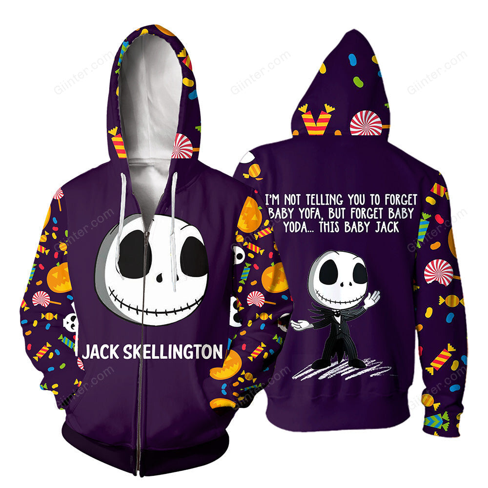 Jack Skellington Hoodie 3D All Over Printed Shirts For Men And Women 490