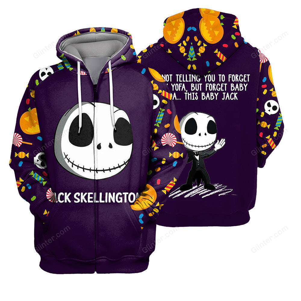 Jack Skellington Hoodie 3D All Over Printed Shirts For Men And Women 490