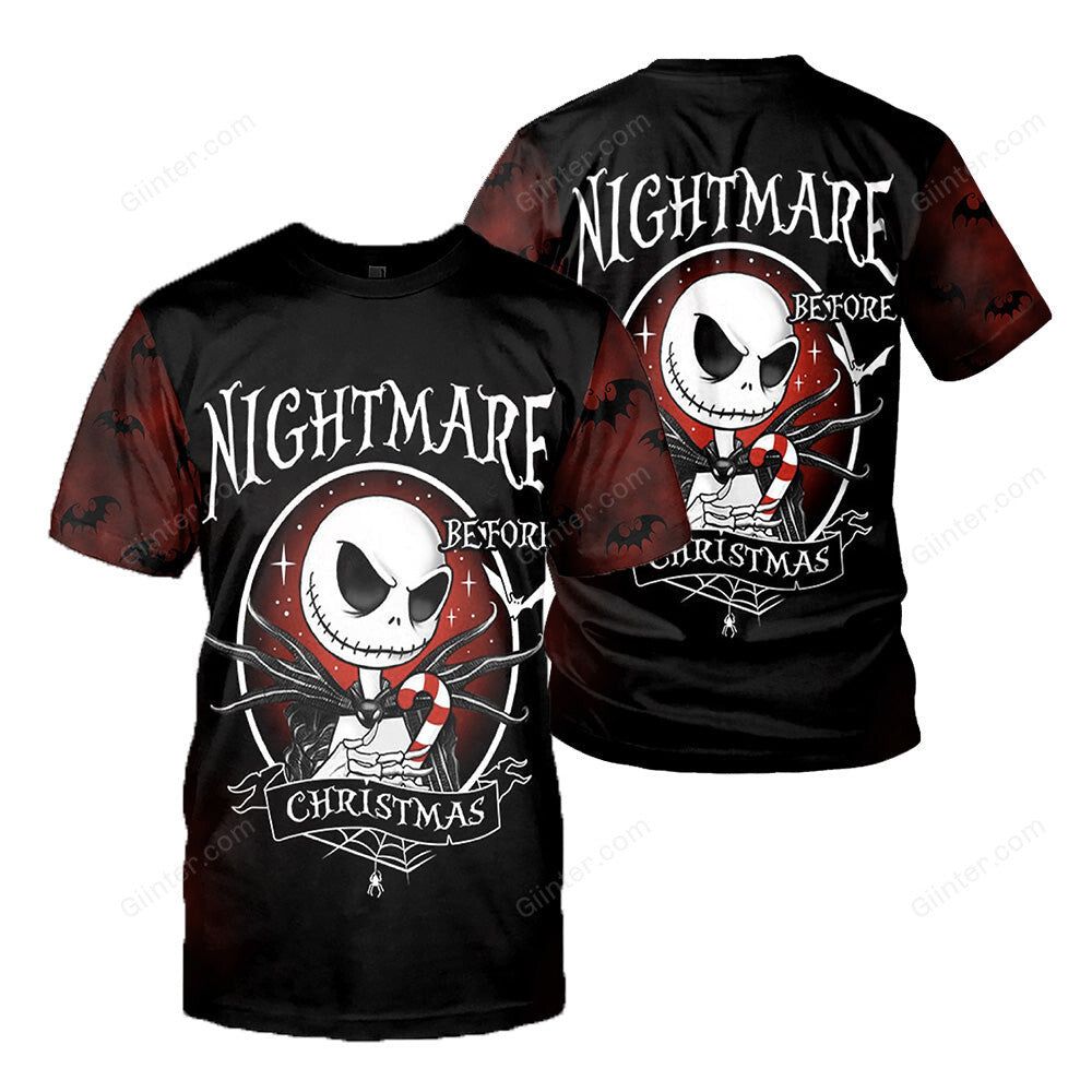 Jack Skellington Hoodie 3D All Over Printed Shirts For Men And Women 498