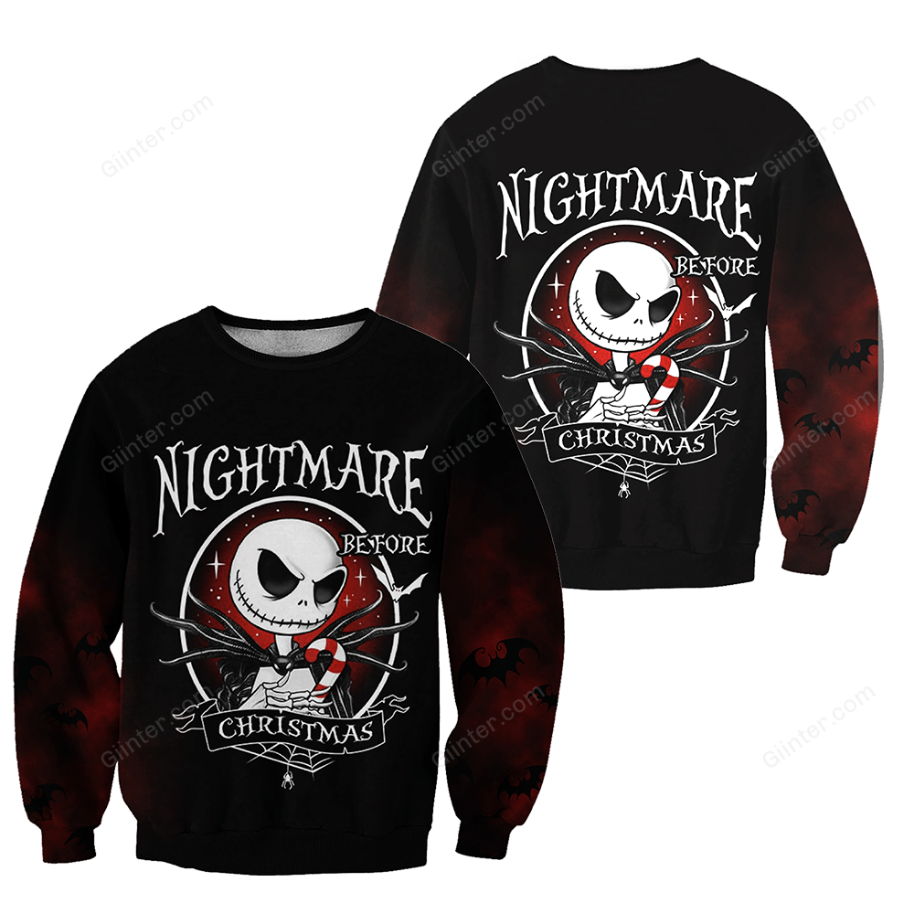 Jack Skellington Hoodie 3D All Over Printed Shirts For Men And Women 498