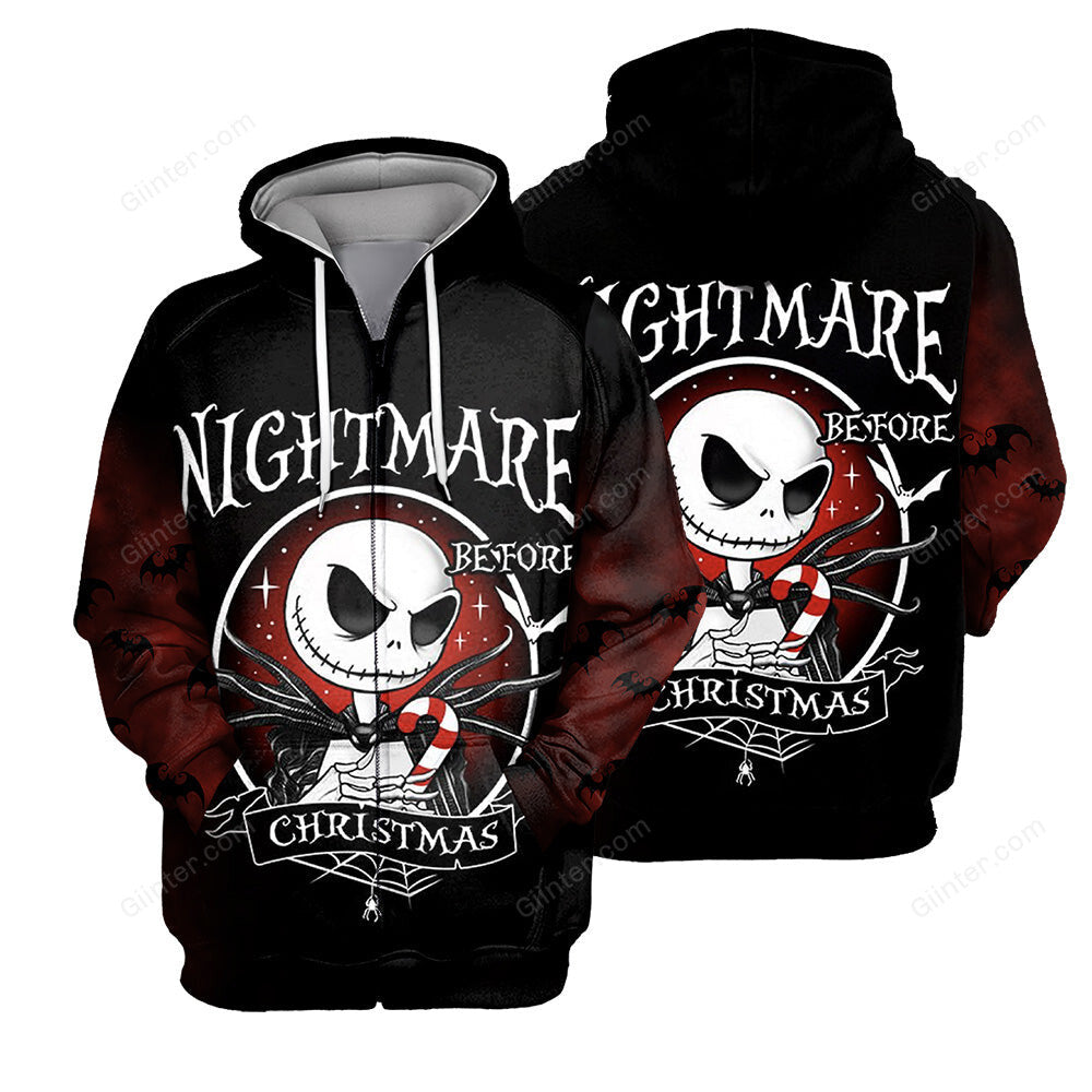 Jack Skellington Hoodie 3D All Over Printed Shirts For Men And Women 498