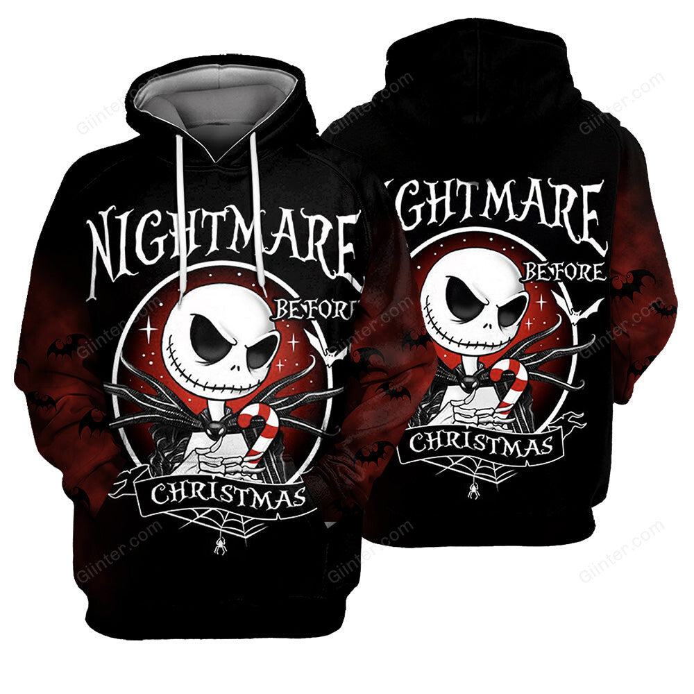 Jack Skellington Hoodie 3D All Over Printed Shirts For Men And Women 498