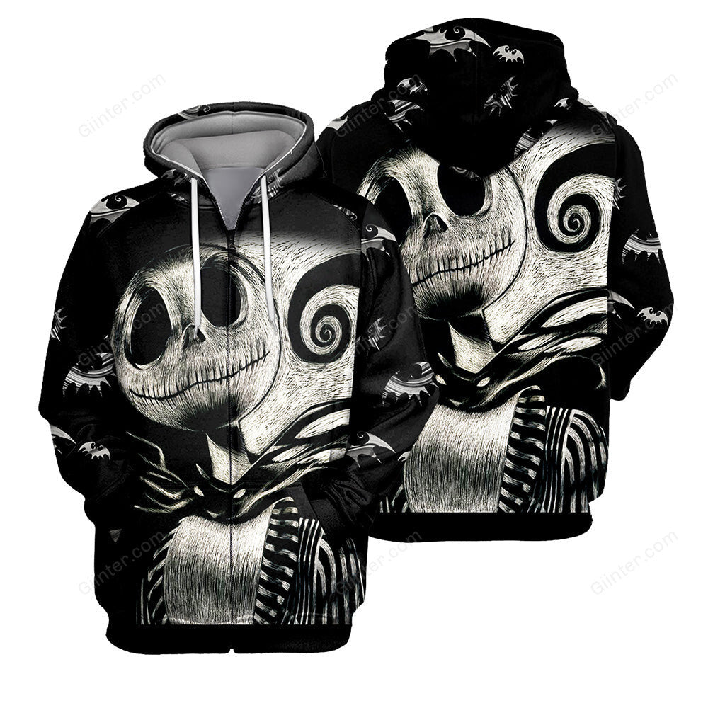 Jack Skellington Hoodie 3D All Over Printed Shirts For Men And Women 500