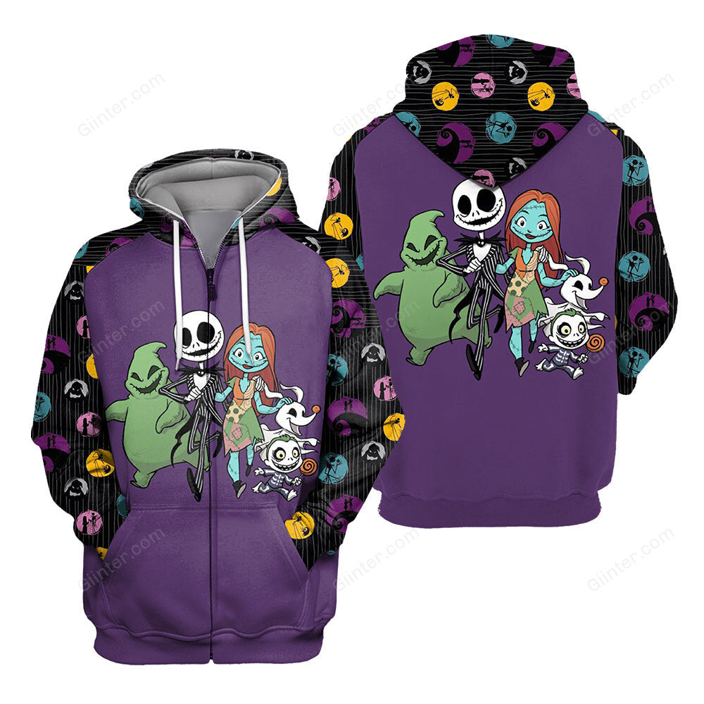 Jack Skellington Hoodie 3D All Over Printed Shirts For Men And Women 509