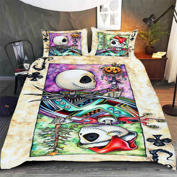 Jack Skellington KING & QUEEN Quilt Bedding Set GINNBC77715