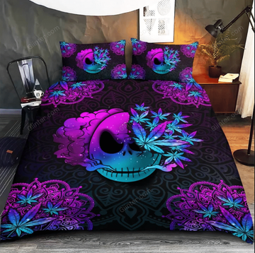 Jack Skellington Mandala Weed Duvet Cover Bedding Set GINNBC97830