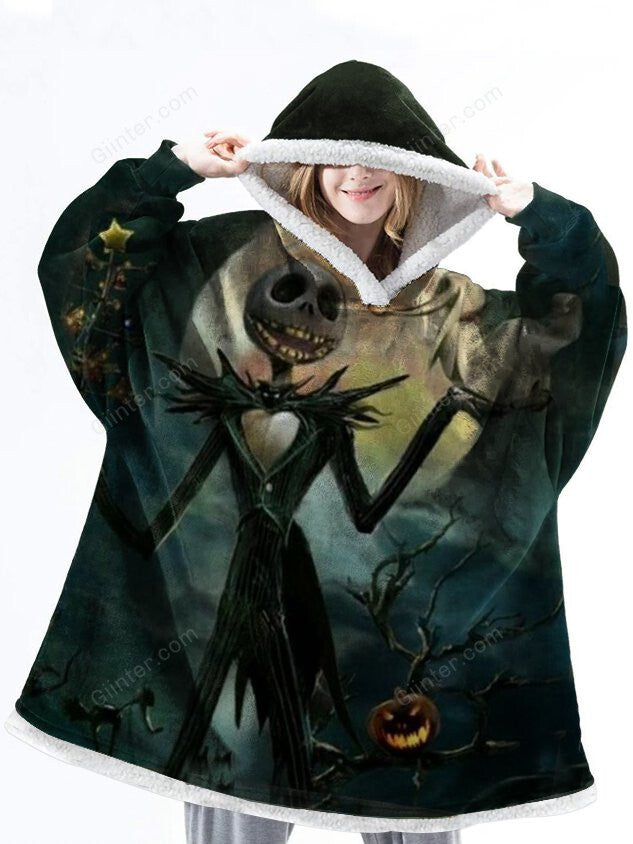jack skellington blanket hoodie