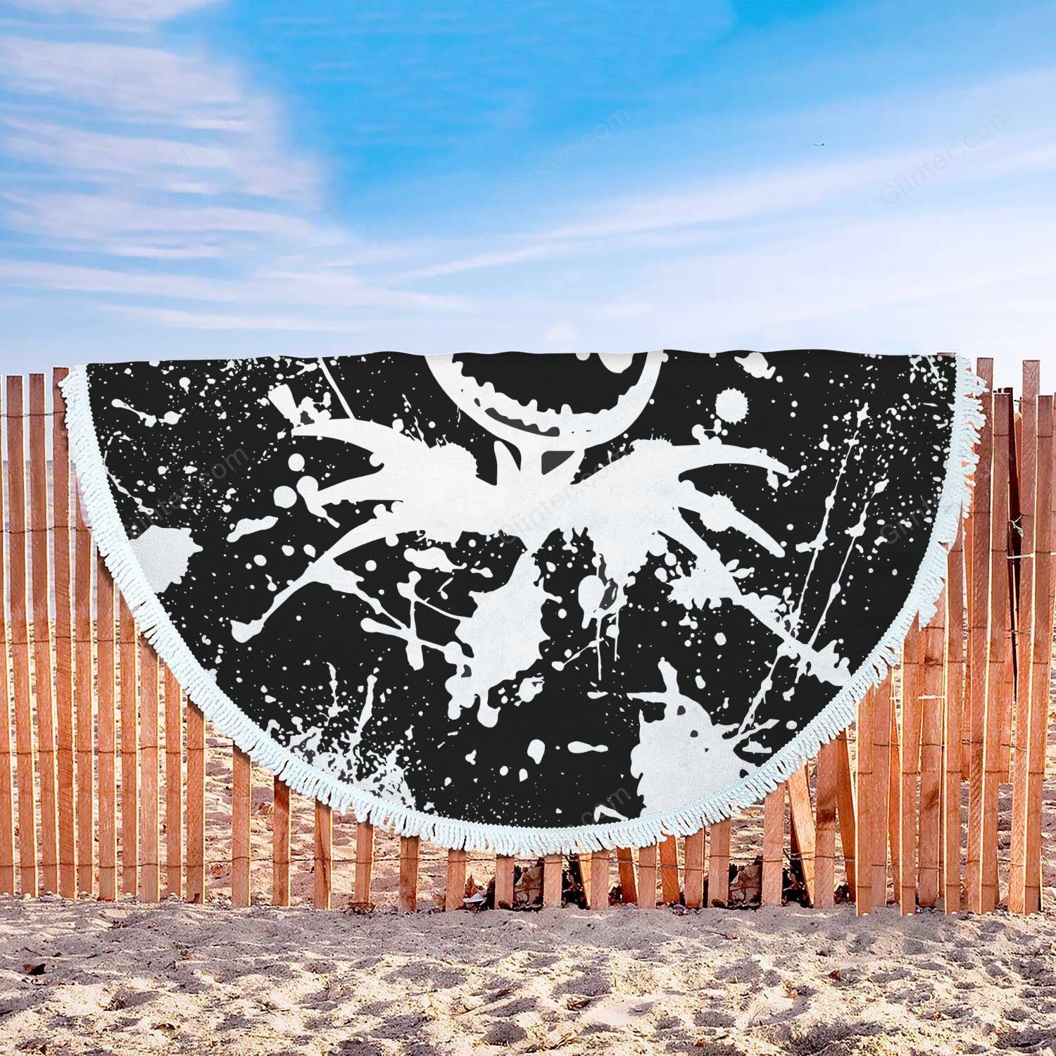 Jack Skellington Painted 3D Printed Beach Blanket