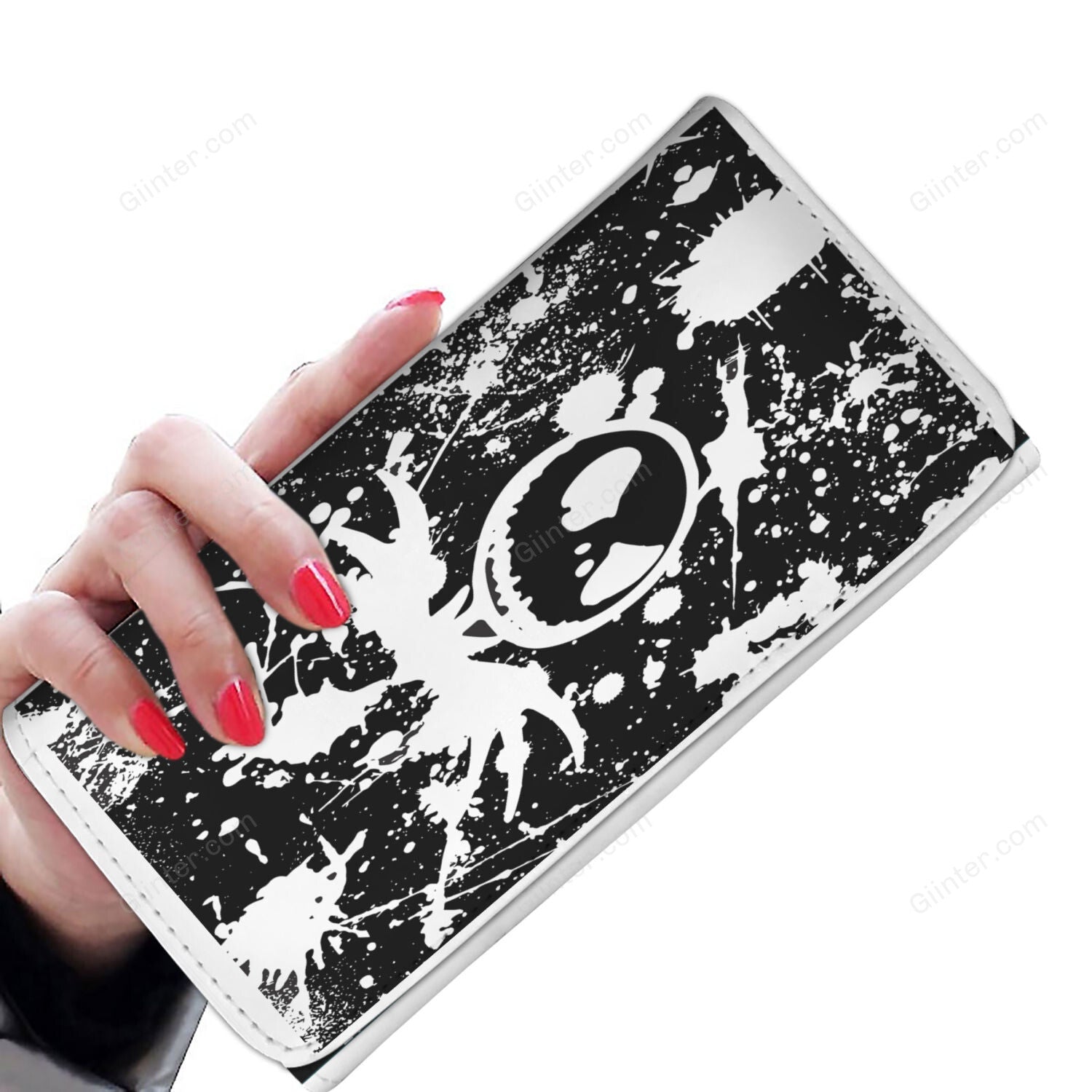 Jack Skellington Painted 3D Printed Womens Wallet