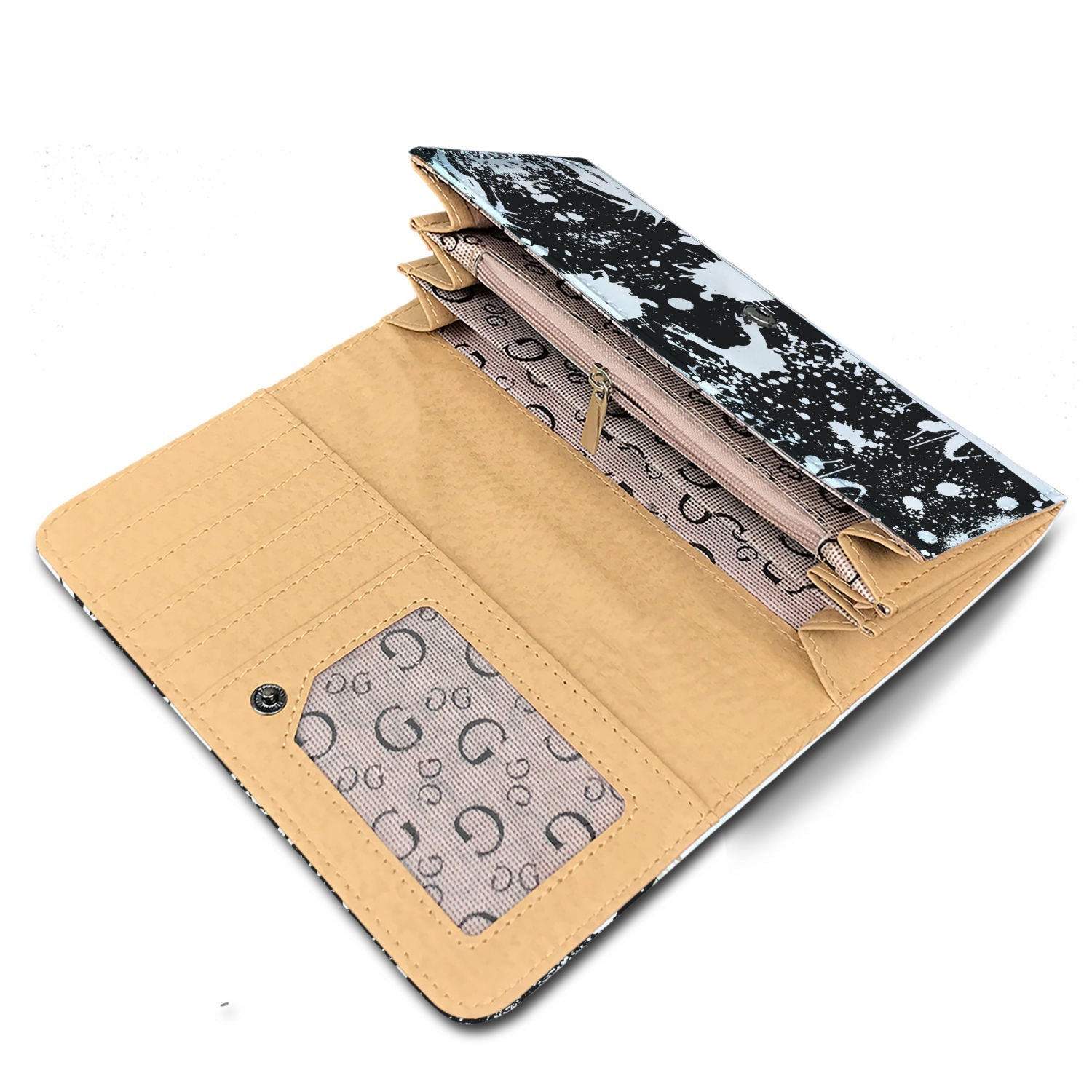 Jack Skellington Painted 3D Printed Womens Wallet