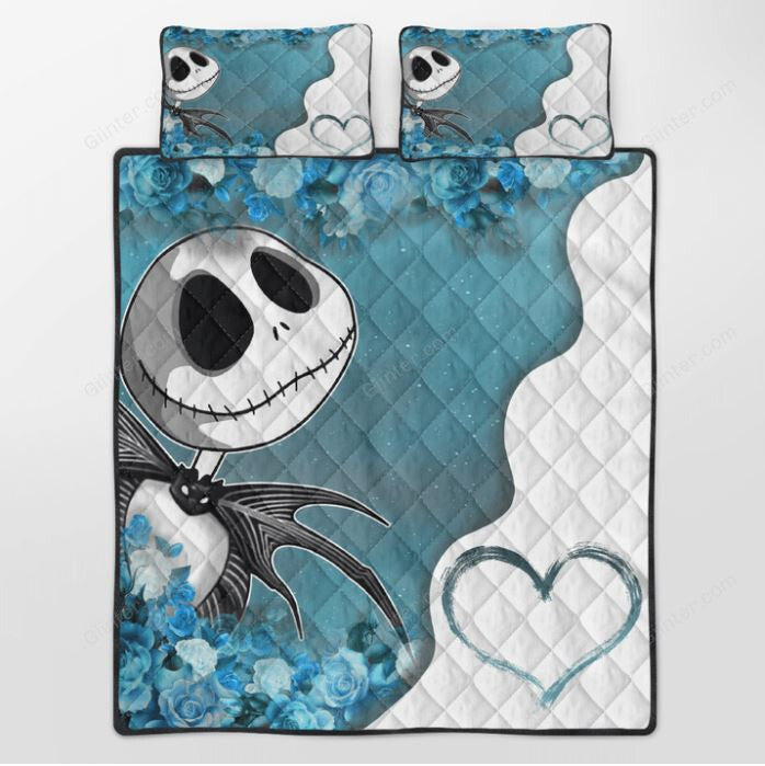 Jack Skellington Quilt Bedding Set 608