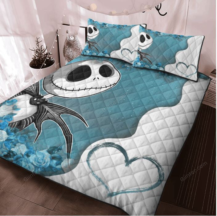 Jack Skellington Quilt Bedding Set 608