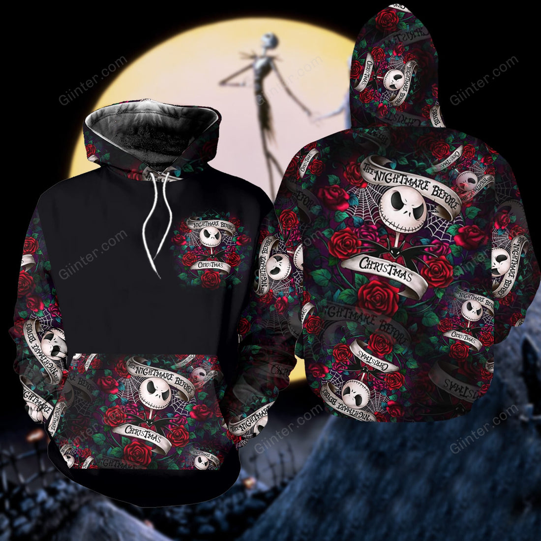 jack  skellington combo hoodie legging