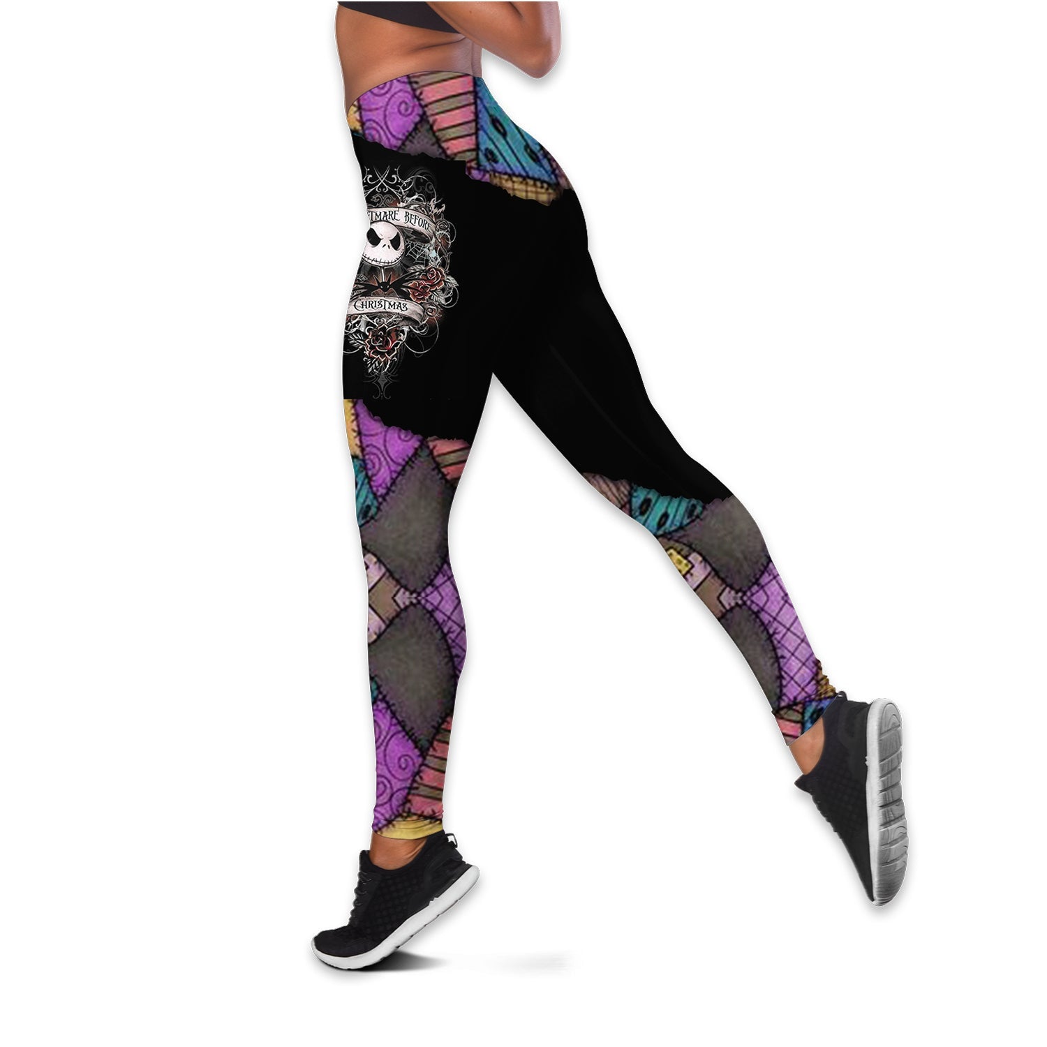 Jack Skellington Sally Pattern Women Tank Top & Legging GINNBC57089